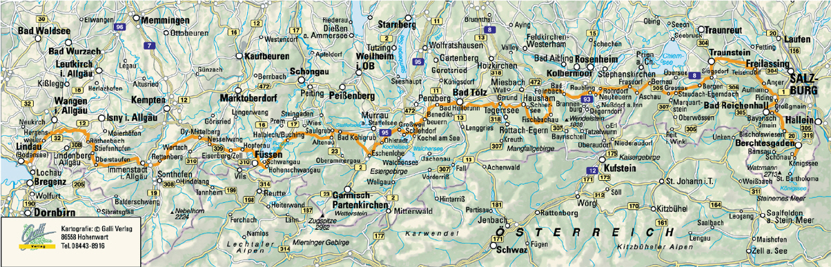 Bodensee-(Königssee)-Salzkammergut Radweg 2006