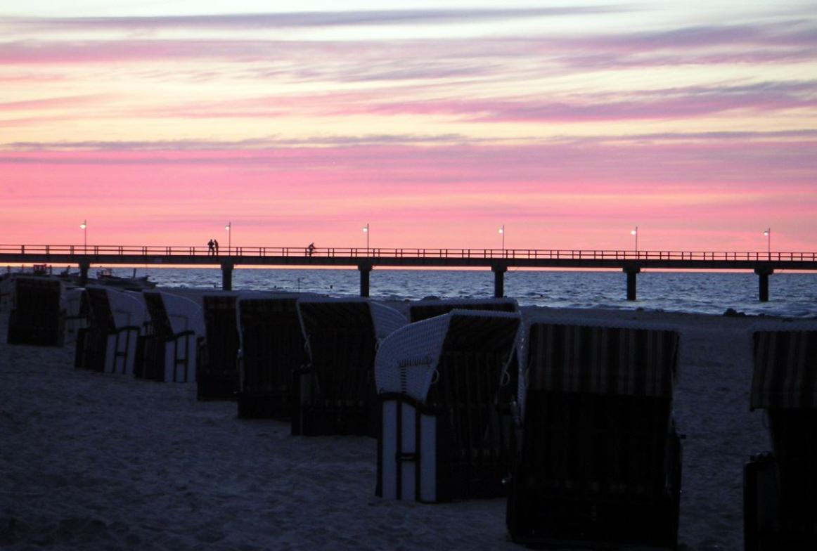 Abendstimmung in Bansin (1. Etappenziel)