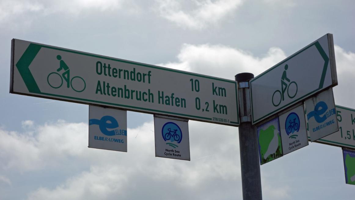 Beschilderung super!