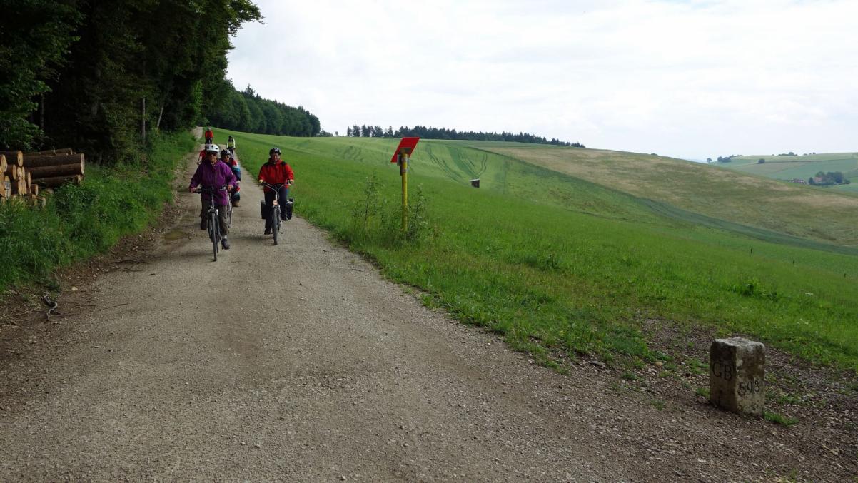 Beim "schwarzen Stein" , dem nördlichsten Grenzste