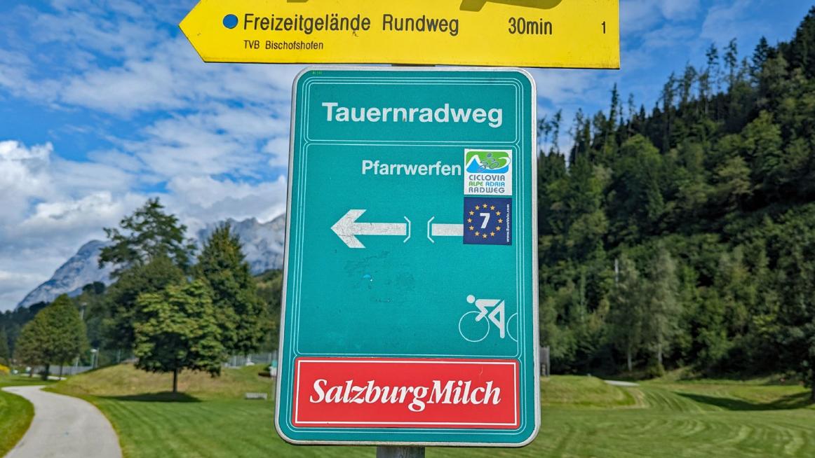 gute Beschilderung der Radwege