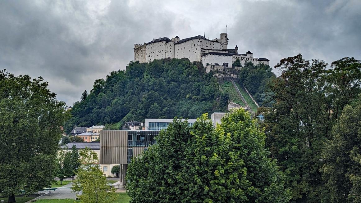 Die Festung Salzburg, vom Hotel aus