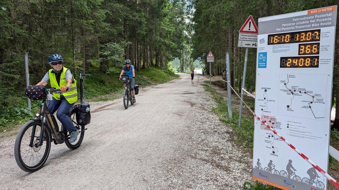 Velozählstationen sind zumindest in Südtirol anzutreffen