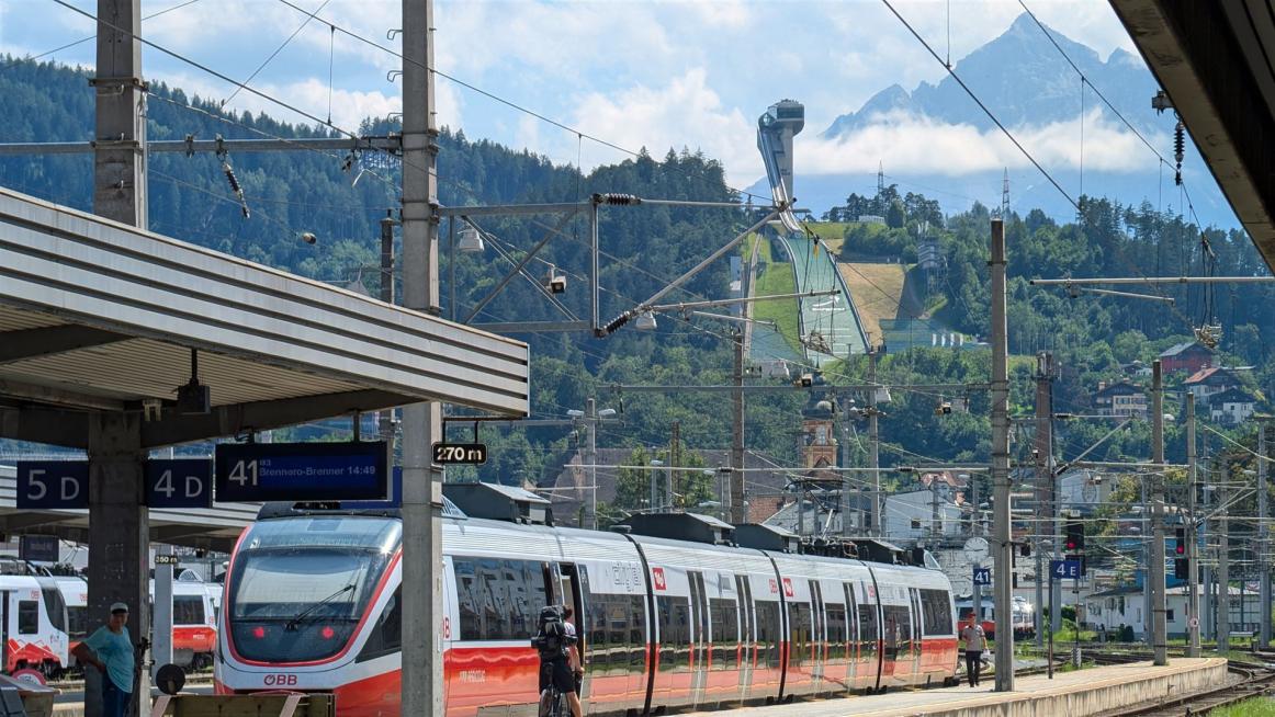 umsteigen am Bahnhof Innsbruck 